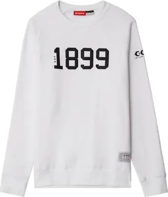 Produktbild von CCM 125 Anniversary Fleece Crew Herren Hoodie , Größe:S, Farbe:weiss