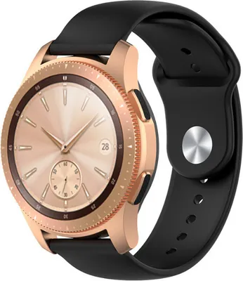 Produktbild von Strap-it Samsung Galaxy Watch 42mm Sportarmband (Schwarz)