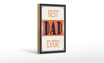 Produktbild von Holzschild Spruch 12x18 cm best DAD ever bester Vater Geschenk