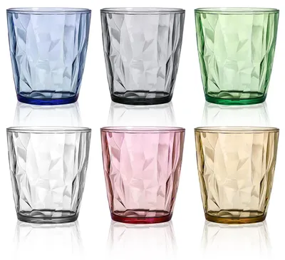Immagine prodotto di Solidchoice - Set di 6 bicchieri di plastica colorati, capacità 300 ml
