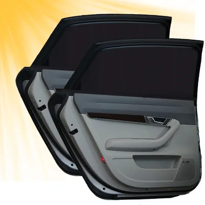 Produktbild von Set mit 2 Auto-Sonnenblenden für Babys mit UV-Schutz, Auto-Sonnenblenden für die Seitenfenster von Kindern, universelle Auto-Sonnenblenden schützen Passagiere, Kinder und Haustiere