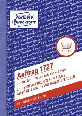 Obrázek produktu pro Avery 1727, Bílá, Žlutá, Karton, A6, 105 x 148 mm, 40 str., 2 kusů