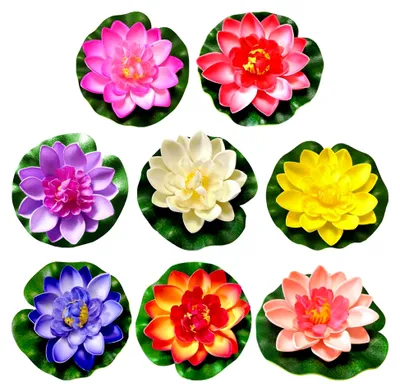 Produktbild von 8 Künstliche Lotusblumen für die Pool- und Teichdekoration