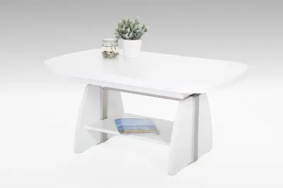 Produktbild von Couchtisch Funktionscouchtisch NILAN mit zwei Funktionen Nachbildung Weiss