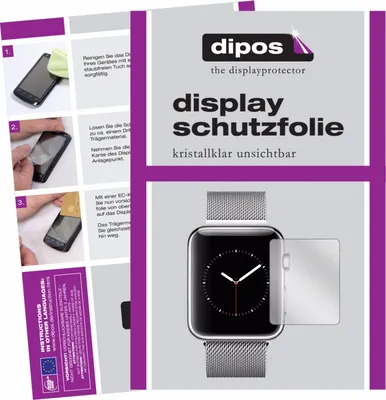 Produktbild von 6x Schutzfolie für Apple Watch Series 2 42mm klar Displayschutzfolie Folie Display Schutz dipos