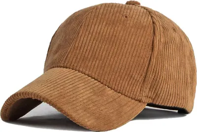 Productafbeelding van INF Corduroy Baseballpet voor Volwassenen (56-60cm) Bruin