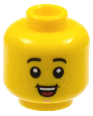 Image de Minifigurine LEGO jaune (3626pb2727) – neuve