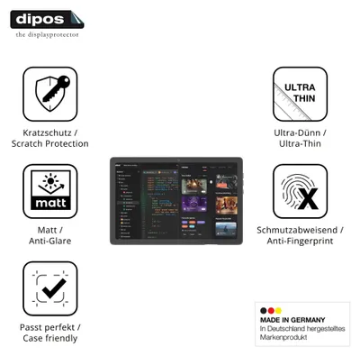 Produktbild von 2x Schutzfolie für C idea P1300 matt Displayschutzfolie Folie Display Schutz dipos