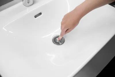 Obrázek produktu pro Zátka do dřezu 2 v 1 se sítkem na odtok Drain Magic