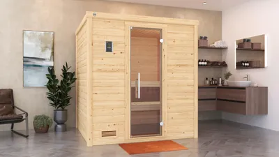Produktbild von weka Massivholzsauna BERGEN 2 GT, Kompakt 5.4 x B x T x H x 196 x 195 x 205