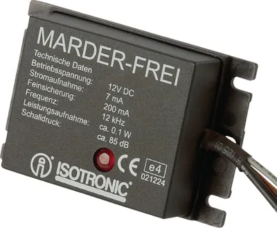 Produktbild von ISOTRONIC 78405, Elektromagnetisch, Schwarz, Marder, 40 m², Akku, Gleichstrom, 12/24 V