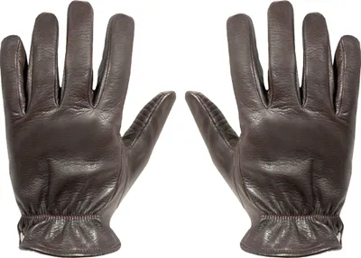 Produktbild von Cafe Racer Leder-Motorradhandschuhe DMD Shield Dunkelbraun größe M