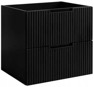 Obrázek produktu pro RODAN | Koupelnová Skříňka 60 cm Černá - MDF - Skříňka do Koupelny - Koupelnová Skříňka pod Umyvadlo