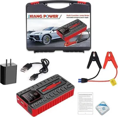 Produktbild von Auto Starthilfe Powerbank - Starthilfegerät 12V - 49800mAh - >1200A - Für Benzin bis 6,0L & Diesel 4,0L - Schwarz