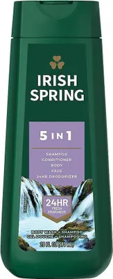 Obrázek produktu pro Irish Spring | Sprchový gel 5 v 1 - 591 ml - Čisticí - Hydratační - Šampon