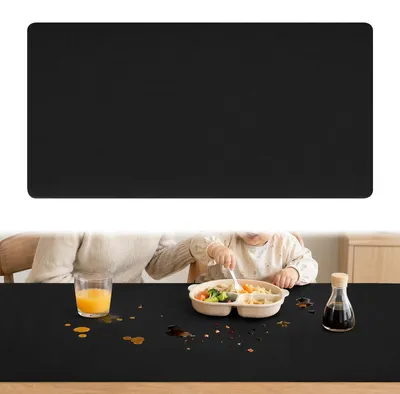 Silikon-Arbeitsmatte 120x60 cm, schwarz, 0,2 cm, rutschfest