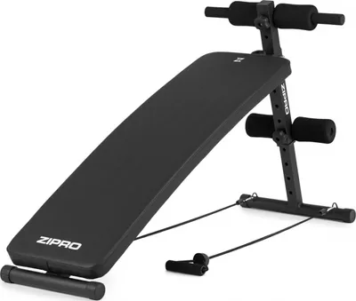 Produktbild von Zipro Slant Schrägbank mit Expander, Fitnessbank, verstellbare Bank für Bauch- und Schulterübungen