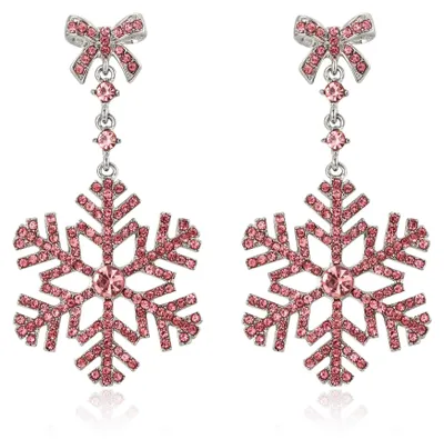 Produktbild von Glitzernde Schneeflocken-Ohrringe für Weihnachten und festliche Anlässe