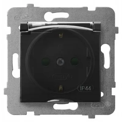 Produktbild von Ospel GPH-1USP/m/33/d, Schwarz, IP44, 16 A, 71 mm, 45 mm, 71 mm