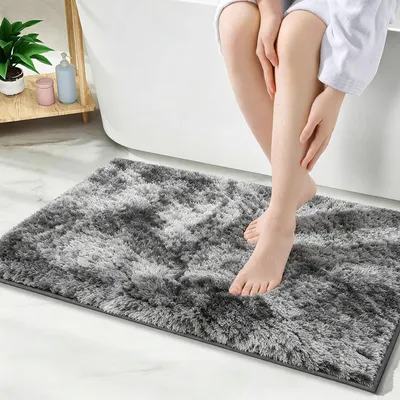 Imagen del producto de Alfombrilla antideslizante, suave, de 50x80 cm, absorbente de agua, para el baño
