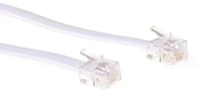 Immagine prodotto di ACT Cavo telefonico modulare RJ-12/RJ-12 10 m Cavo telefonico bianco (TD5610)