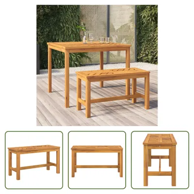 Produktbild von The Living Store Gartenbank 80 cm Massivholz Akazie