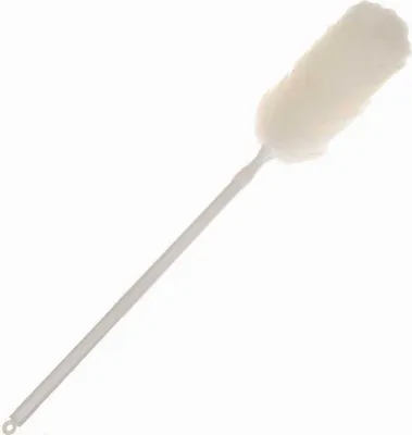 Produktbild von Staubwedel Lammfell Staubwischer Wolle Duster mit Teleskopstiel 73-105 cm