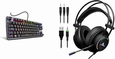 Produktbild von Krom Kernel TKL, Volle Größe (100%), Kabelgebunden, USB, Mechanischer Switch, RGB-LED, Schwarz