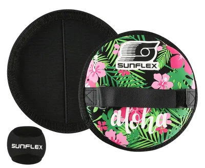 Produktbild von Sunflex Sure Catch Set Tropical Flower | Ballspiel Fangspiel Wurfspiel Ball Wasserspiel Klettballspiel Werfen Fangen