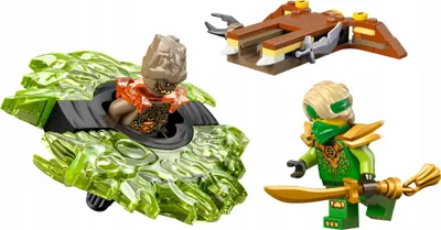Productafbeelding van LEGO NINJAGO Lloyd versus Aardmonsterspinner - Ninja speelgoed met lanceermechanisme, gevechtsdraaiers en 2 minifiguren voor jongens en meisjes - Cadeau voor kinderen vanaf 6 jaar - 71850