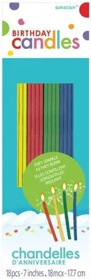 Obrázok produktu pre Šumivé narodeninové sviečky Tortové sviečky - 18 kusov