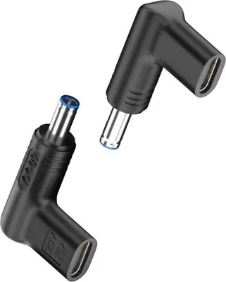 Immagine prodotto di INF Adattatore Angolato PD Trigger 2-Pack USB-C Femmina a 4.5x3.0mm Maschio 20V, 100W