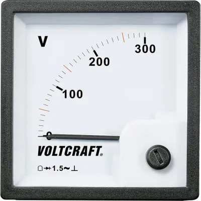 Produktbild von VOLTCRAFT AM-72x72/300V AM-72x72/300V Analog-Einbaumessgerät AM-72x72/300V 300 V Drehspule