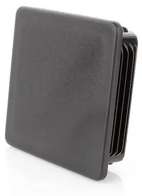 Immagine prodotto di LogistSystem: 10 pezzi di tubi quadrati - 70x70 mm - Tappi quadrati neri - Terminali quadrati in plastica PE - Tappi per tubi per la copertura di tubi in acciaio