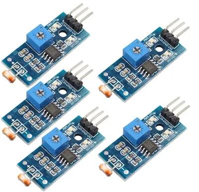 5x Lichtsensor-Modul mit Fotowiderstand für Arduino UNO