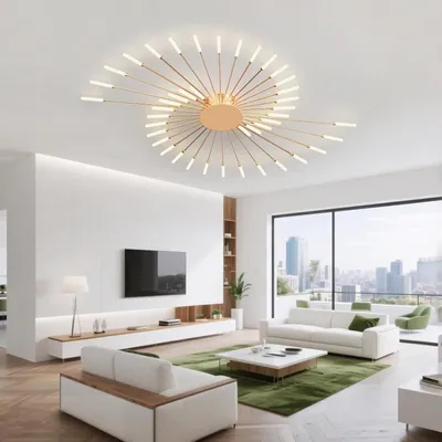 Produktbild von RRBEST LED Deckenleuchte Wohnzimmer,Wohnzimmerlampe Moderne Minimalistische Deckenlampe Innen Dekorative Deckenbeleuchtung für Wohnzimmer, Schlafzimme