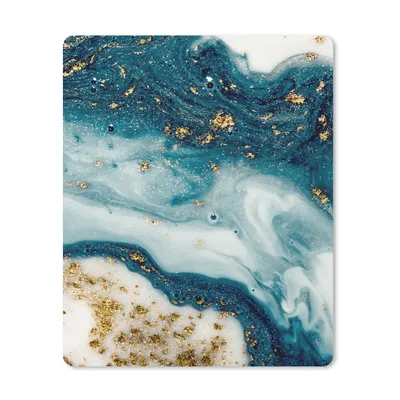 Produktbild von MuchoWow® Mauspad Mousepad Marmor - Farbe - Glitter - Gold 19x23 cm - Mousepads - Maus Mat - Pad - Mausunterlage - Mauspads - Spielen
