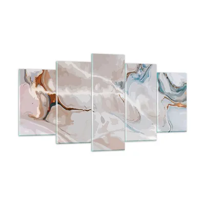 Produktbild von Bilder auf glas - Abstraktion modern - 160x85cm - Glasbilder - Wandbilder - Kunstdruck - zum Aufhängen bereit - Wanddekoration aus Glas - Glas Bilder - Wandbild auf Glas - 5 Teile - GEA160x85-4050