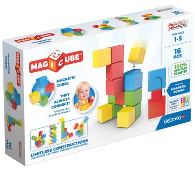 Image de Geomag Magicube Recyclage pleine couleur Try Me 16