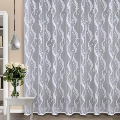 Produktbild von Fertiggardine "Milena" mit Faltenband - Größe (HxB): 245x300cm Farbe: Weiß