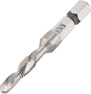 Obrázek produktu pro Metrické závitové vrtáky, vrtáky s šestihranným dříkem, M5 HSS, závit