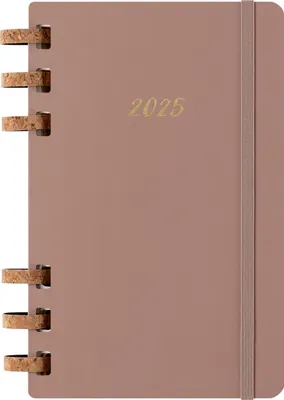 Produktbild von Moleskine 12 Monate Planer mit Spiralbindung, L/A5, Fester Einband, Mandelbraun
