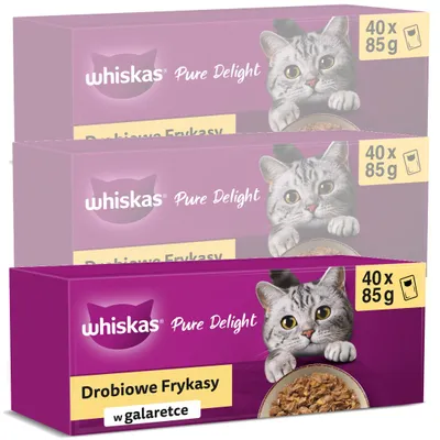 Produktbild von Whiskas Adult 120x85g Geflügel-Delikatessen Nassfutter für ausgewachsene Katzen