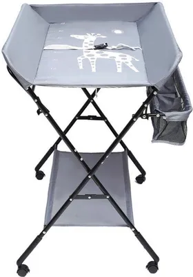 Productafbeelding van Opvouwbaar Aankleedstation - Babywisseltafel met Opbergorganisator - 25 KG Belastbaarheid