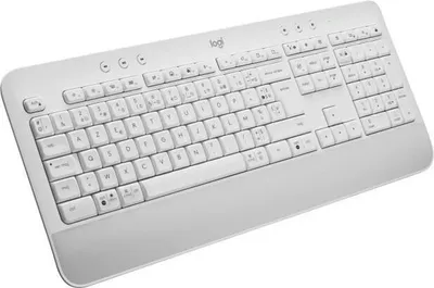 Obrázek produktu pro Logitech 920-010968, Plná velikost (100 %), Bezdrátový, Bluetooth, Membránový spínač, AZERTY, Bílá