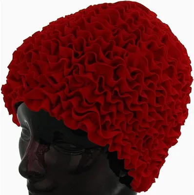 Produktbild von Badehaube Stoff, rot