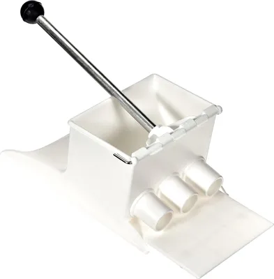 Produktbild von Krokettenpers 3 in 1 mit 24 mm Durchmesser - Weiß - 26,5 x 20 cm
