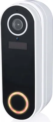 Produktbild von Alpina Smart Home Funkklingel mit Kamera - Türklingel - WLAN - Video - Full HD - Gegensprechanlage - Nachtsicht - Bewegungssensor - IP65 - Weiß