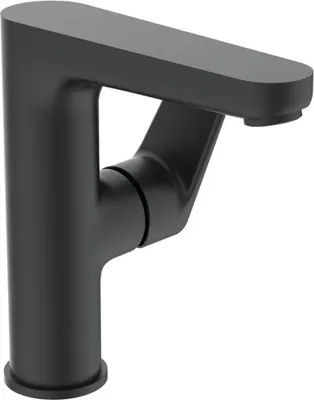 Produktbild von Ideal Standard Waschtischarmatur Cerafine O ohne Ablaufgarnitur, Ausladung 136mm BC555XG Schwarz
