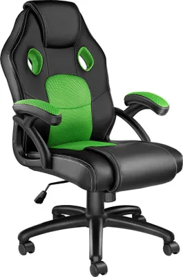 A studio shot of a gaming chair.